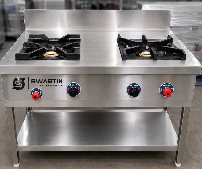 two burner gas range "2 BURNER CONTI COOKING RANGE WITH 1 U/S - Image 1