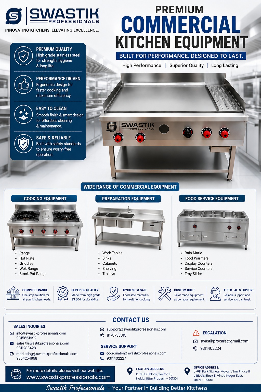commercial kitchen equipment manufacturer near me