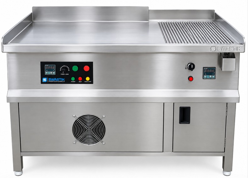 Induction Hot Plate with Griddle for Commercial Kitchen